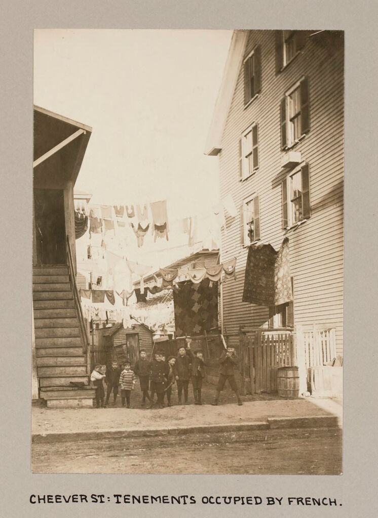 Housing, Conditions: United States. Massachusetts. Lowell. Tenements In French, Greek, And Polish Districts: Envirionment After Immigration, Perpetuation Of European Standards In America, Housing Conditions, Lowell, Mass.: 