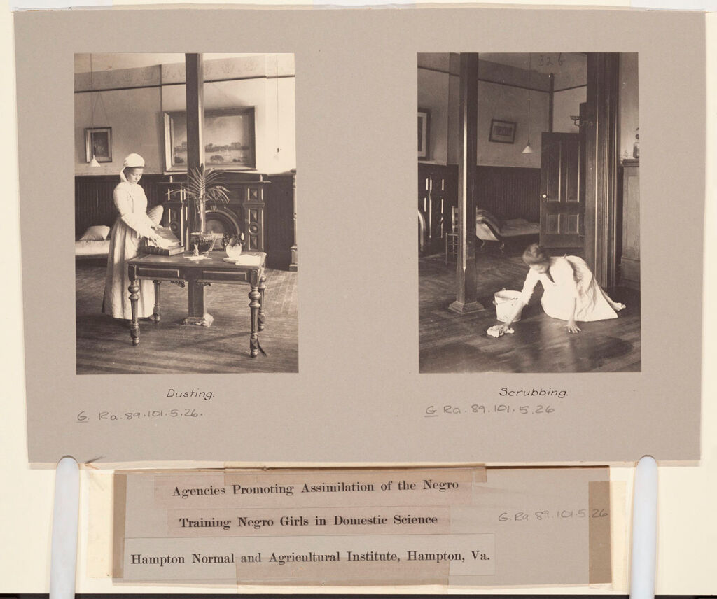 Races, Negroes: United States. Virginia. Hampton. Hampton Normal And Industrial School: Agencies Promoting Assimilation Of The Negro. Training Negro Girls In Domestic Science. Hampton Normal And Agricultural Institute, Hampton, Va.