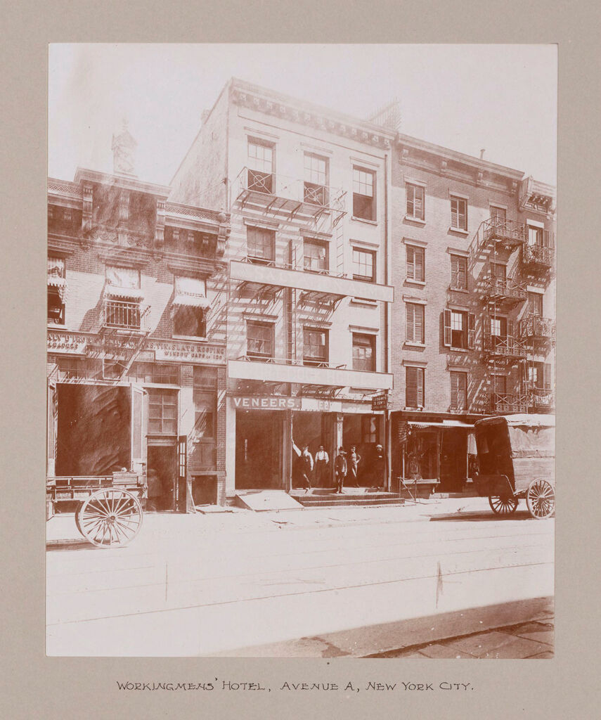 Religious Agencies, Salvation Army: United States. New York. New York City. Workingmen's Hotels: The Salvation Army: Workingmens' Hotel, Avenue A, New York City.