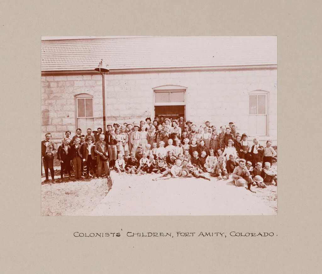 Religious Agencies, Salvation Army: United States. Colorado. Fort Amity. Consumptives' Farm Colony: The Salvation Army: Colonists' Children, Fort Amity, Colorado.