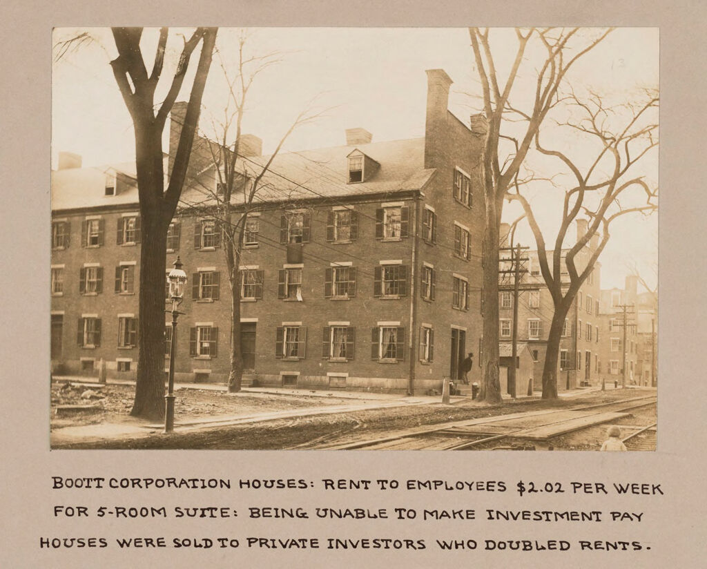 Housing, Conditions: United States. Massachusetts. Lowell: Housing Conditions, Lowell, Mass.: Boott Corporation Houses.