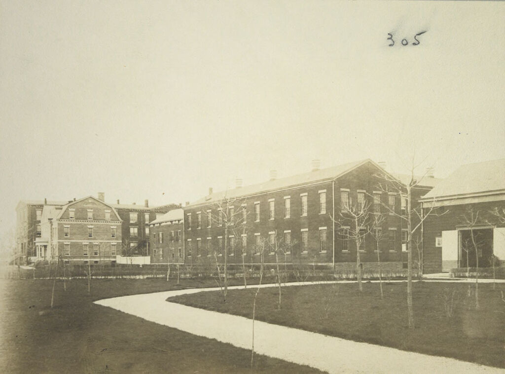 Charity, Aged: United States. New York. New York City. Home For Aged And Infirm, Brooklyn Division, Flatbush: Home For Aged And Infirm, Brooklyn Division, Flatbush (New York City Almshouse System): Front View Of Almshouse