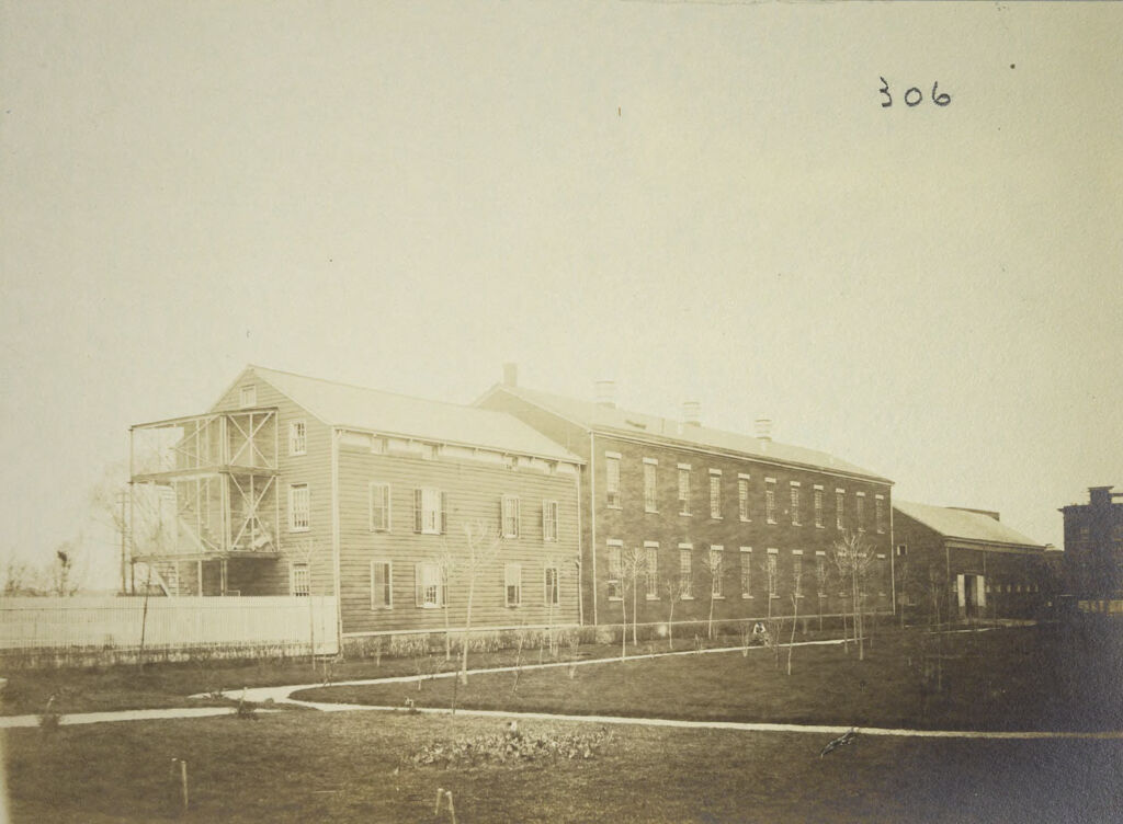 Charity, Aged: United States. New York. New York City. Home For Aged And Infirm, Brooklyn Division, Flatbush: Home For Aged And Infirm, Brooklyn Division, Flatbush (New York City Almshouse System): Buildings For Infants, Aged Women, And Nervous Cases