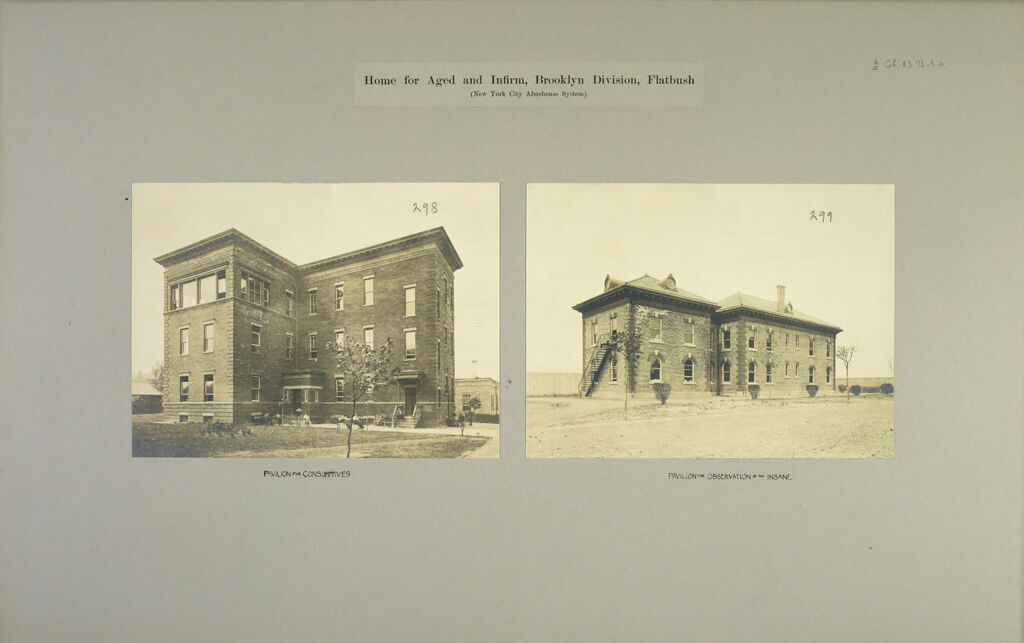 Charity, Aged: United States. New York. New York City. Home For Aged And Infirm, Brooklyn Division, Flatbush: Home For Aged And Infirm, Brooklyn Division, Flatbush (New York City Almshouse System)