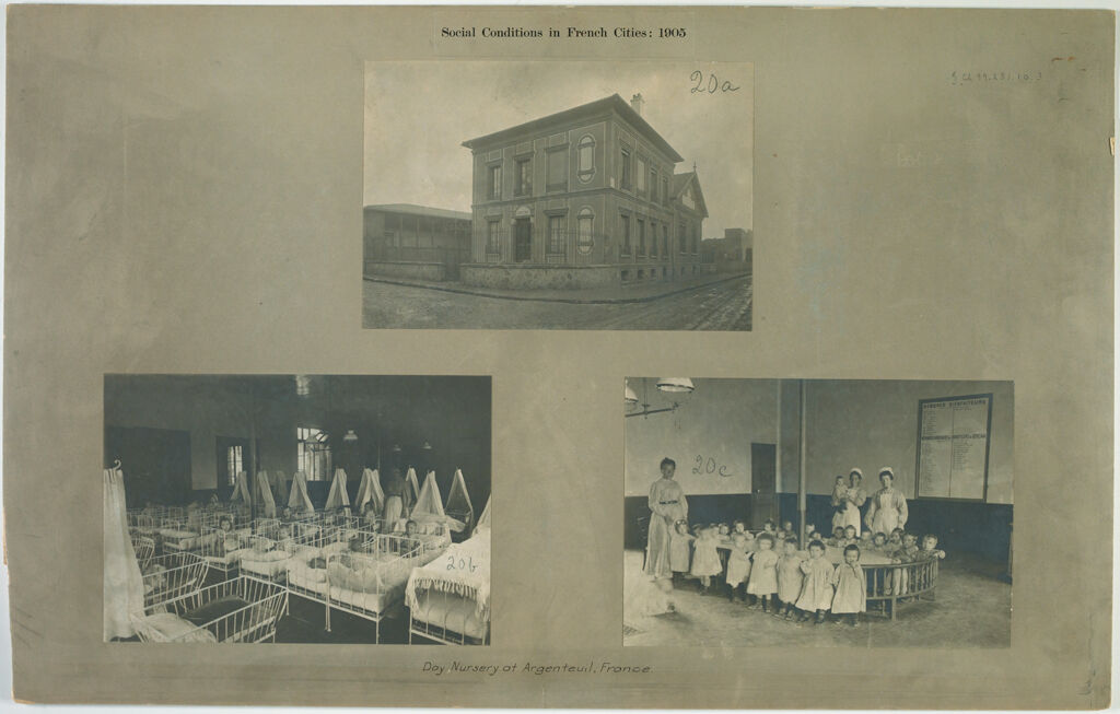 Charity, Children: France. Argenteuil. Day Nursery: Social Conditions In French Cities: 1905: Day Nursery At Argenteuil, France.