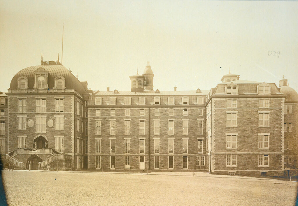 Charity, Hospitals: United States. New York. New York City. City Hospital, Blackwell's Island: City Hospital, Blackwell's Island, New York: Front Elevation Of Hospital: 