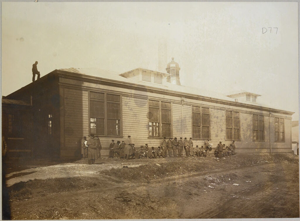 Charity, Hospitals: United States. New York. New York City. Metropolitan Hospital, Blackwell's Island: Metropolitan Hospital, New York City: Tuberculosis Infirmary.: Exterior Of Dining Pavilion.