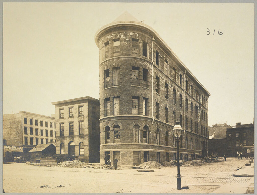Charity, Hospitals: United States. New York. New York City. Gouverneur Hospital, Manhattan: Gouverneur Hospital, Manhattan (New York City Almshouse System): Old Hospital, North Wing Of New Hospital