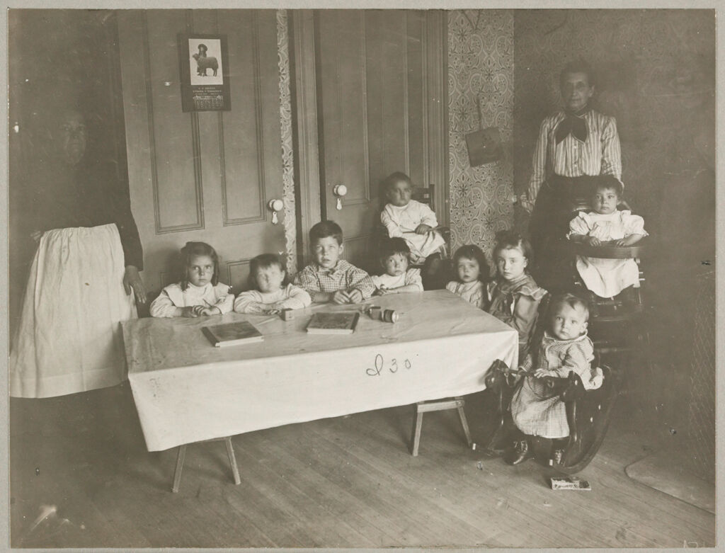 Charity, Organizations: United States. New York. Brooklyn. Bureau Of Charities: Bureau Of Charities, Brooklyn, N.y.: Corner Of Northern Day Nursery. 191 Marcy Ave.