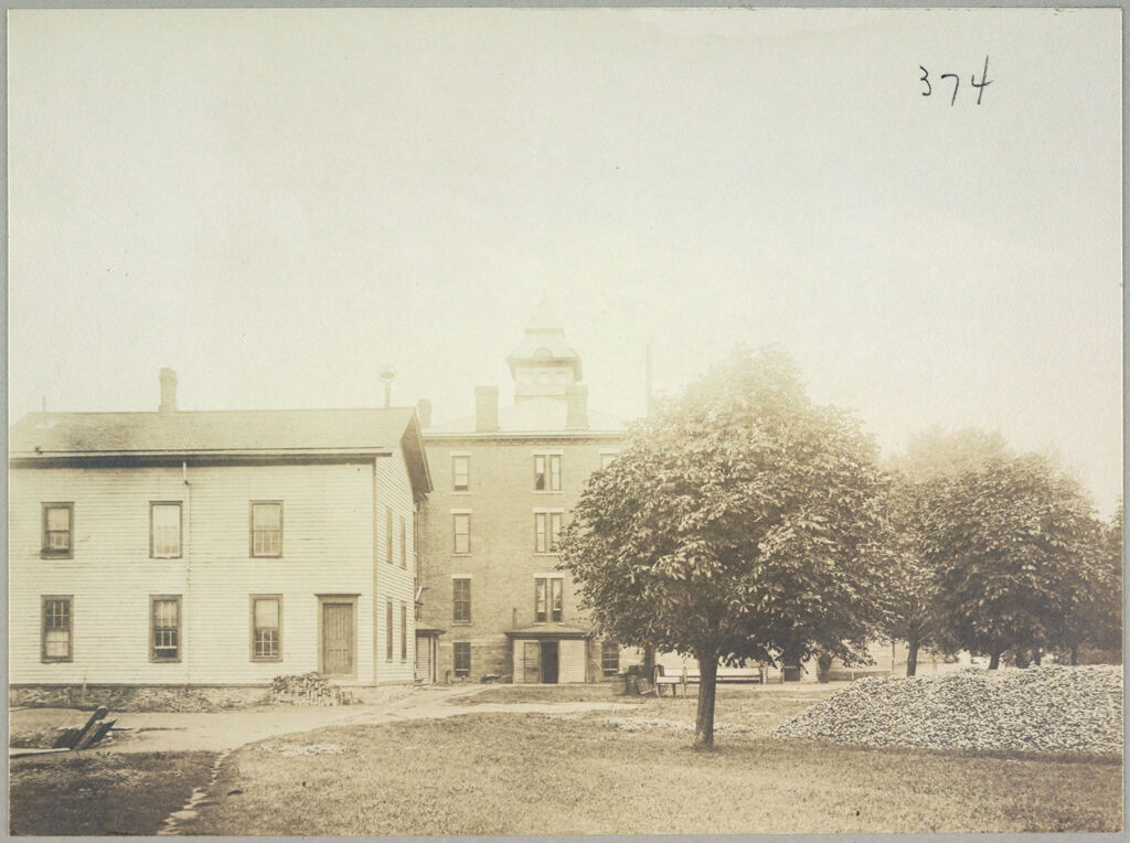 Charity, Public: United States. New York. Albion. Orleans County Almshouse: Almshouses Of Orleans County, N.y.: Main Building: Rear