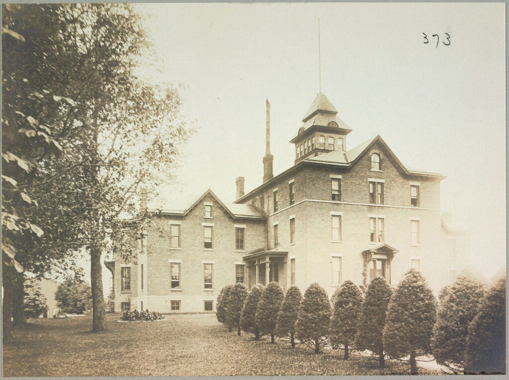 Charity, Public: United States. New York. Albion. Orleans County Almshouse: Almshouses Of Orleans County, N.y.: Main Building: Front