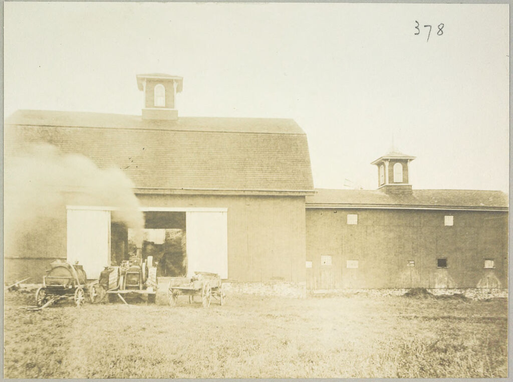 Charity, Public: United States. New York. Albion. Orleans County Almshouse: Almshouses Of Orleans County, N.y.: Barns - Threshing