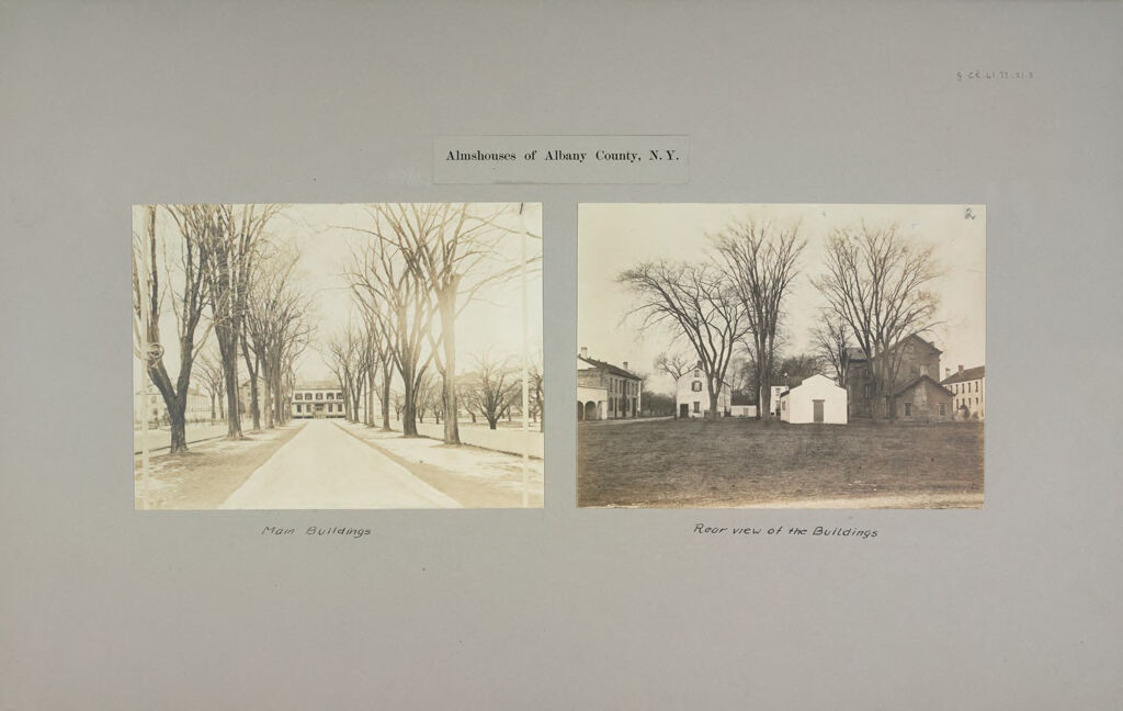 Charity, Public: United States. New York. Albany. City And County Almshouse: Almshouses Of Albany County, N.y.