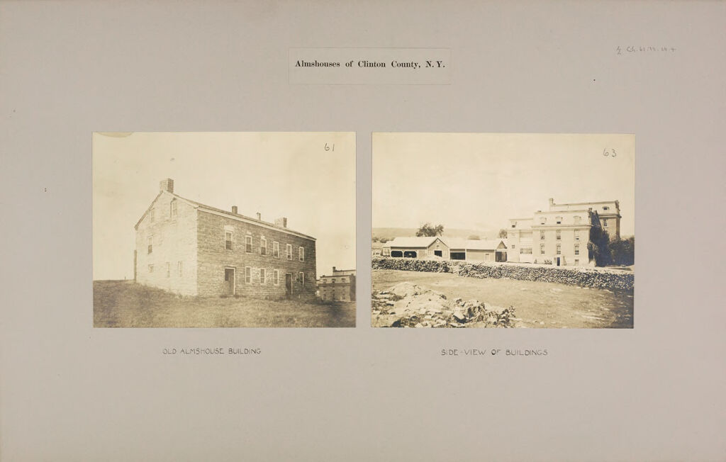 Charity, Public: United States. New York. East Beekmantown. Clinton County Almshouse: Almshouses Of Clinton County, N.y.