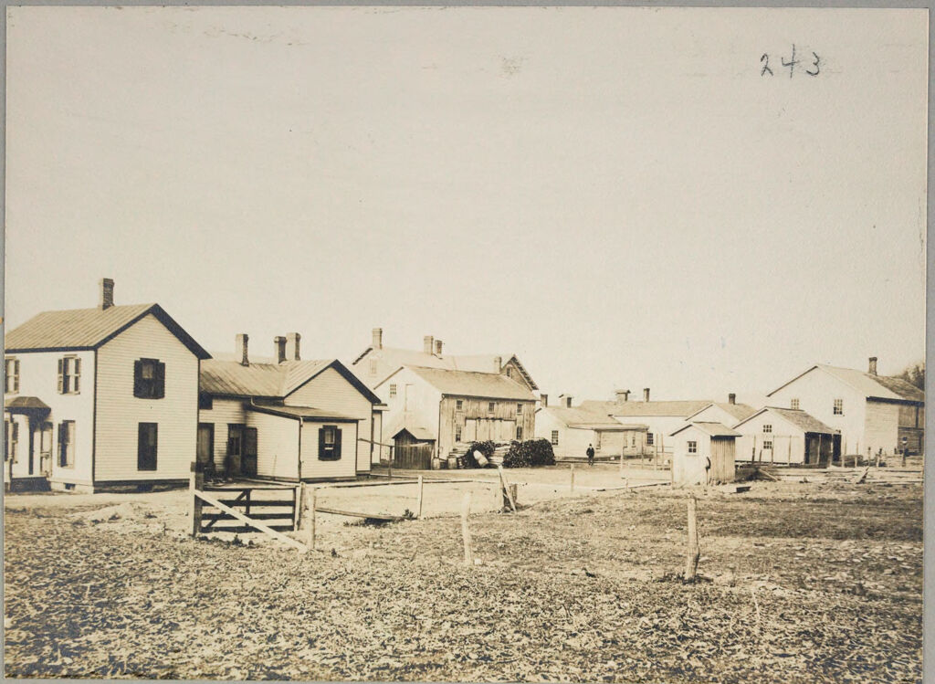 Charity, Public: United States. New York. Bath. Steuben County Almshouse: Almshouses Of Steuben County, N.y.: Men's Hospital, Rear Of Outbuildings
