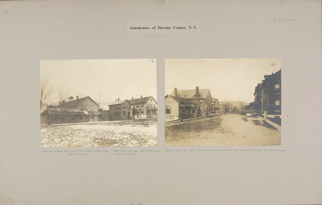 Charity, Public: United States. New York. Binghamton. Broome County Almshouse: Almshouses Of Broome County, N.y.