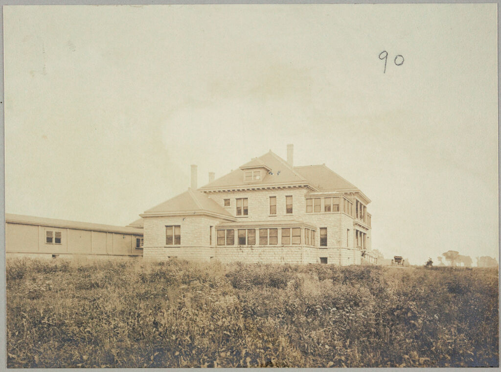 Charity, Public: United States. New York. Buffalo. Erie County Almshouse: Almshouses Of Erie County, N.y.: Side View Of Hospital For Consumptive Patients