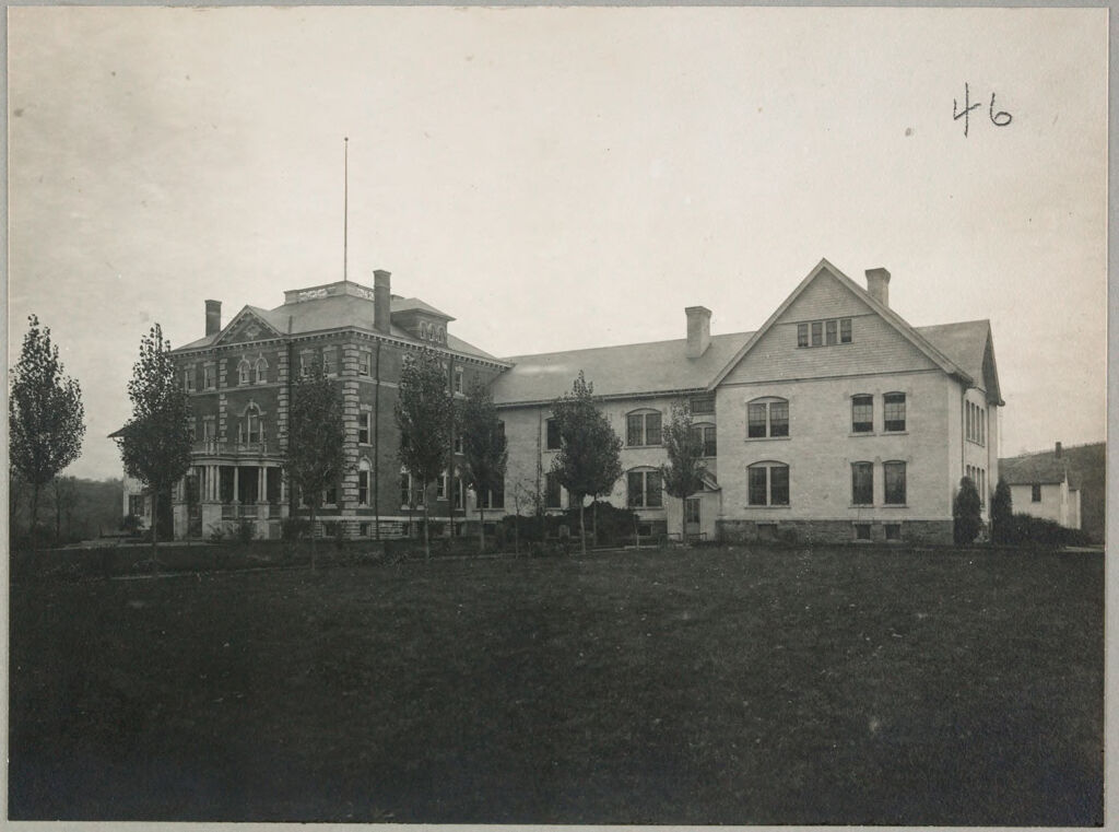 Charity, Public: United States. New York. Breesport. Chemung County Almshouse: Almshouses Of Chemung County, N.y.: New Administration Building, Men's Building