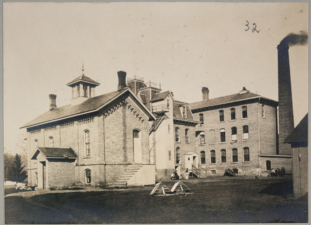 Charity, Public: United States. New York. Dewittville. Chautauqua County Almshouse: Almshouses Of Chatauqua [Sic] County, N.y.: Creamery (Left); Men's Department