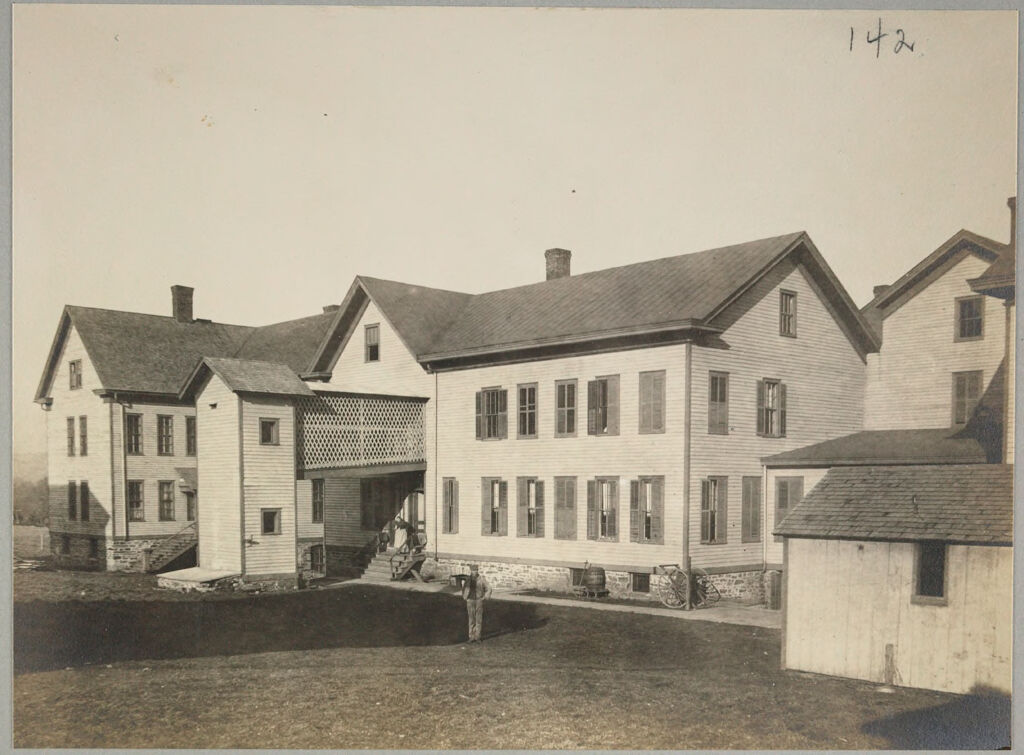 Charity, Public: United States. New York. Eaton. Madison County Almshouse: Almshouses Of Madison County, N.y.: Rear Of Women's Department