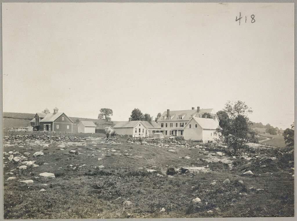 Charity, Public: United States. New York. Carmel. Putnam County Almshouse: Almshouses Of Putnam County, N.y.: Panorama From Rear: After Improvements And Erection Of Laundry