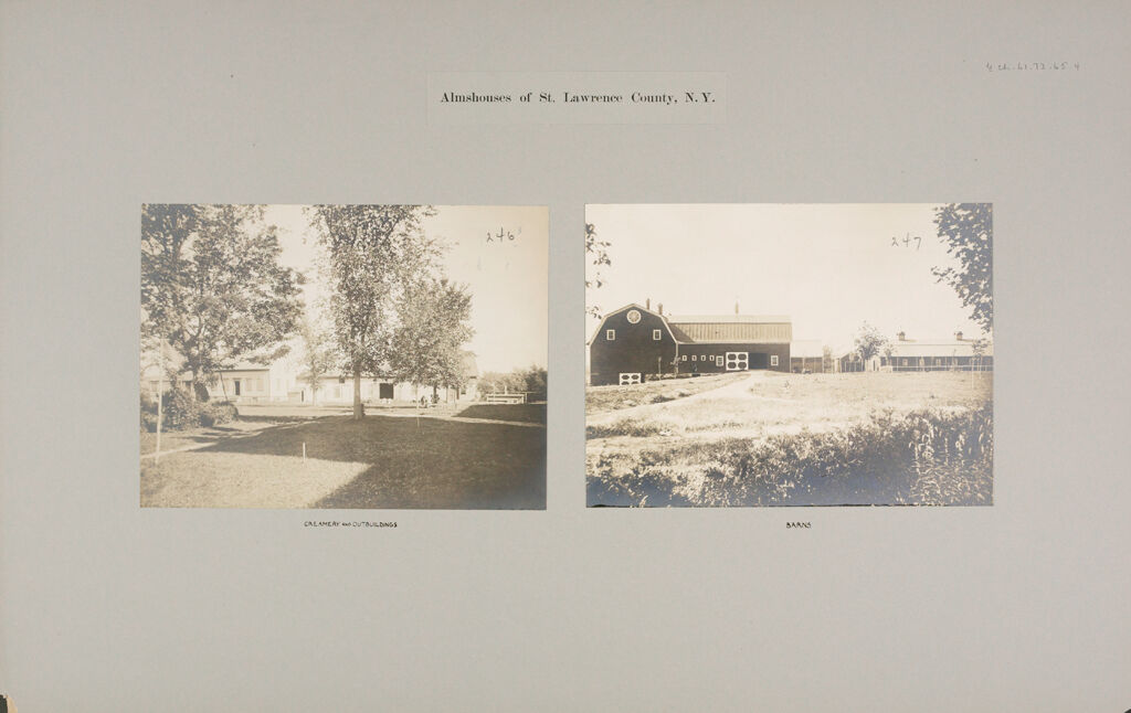Charity, Public: United States. New York. Canton. St. Lawrence County Almshouse: Almshouses Of St. Lawrence County, N.y.