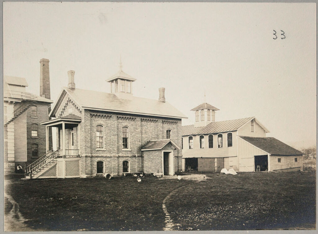 Charity, Public: United States. New York. Dewittville. Chautauqua County Almshouse: Almshouses Of Chatauqua [Sic] County, N.y.: Creamery; Woodshed