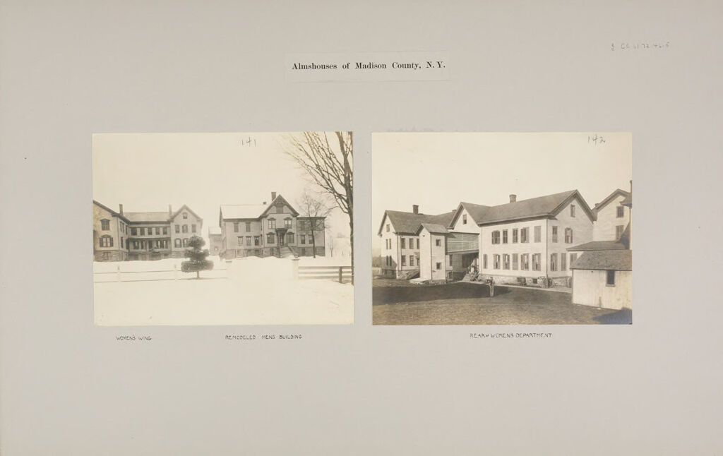 Charity, Public: United States. New York. Eaton. Madison County Almshouse: Almshouses Of Madison County, N.y.