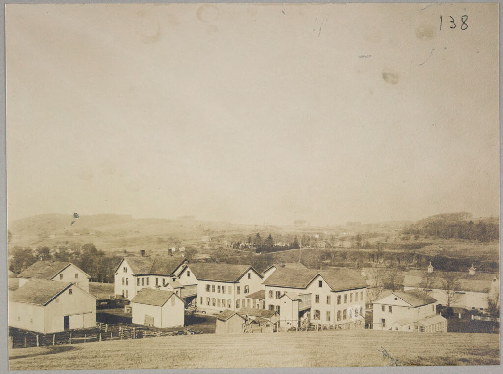 Charity, Public: United States. New York. Eaton. Madison County Almshouse: Almshouses Of Madison County, N.y.: Panorama From Rear After Building Of New Barns
