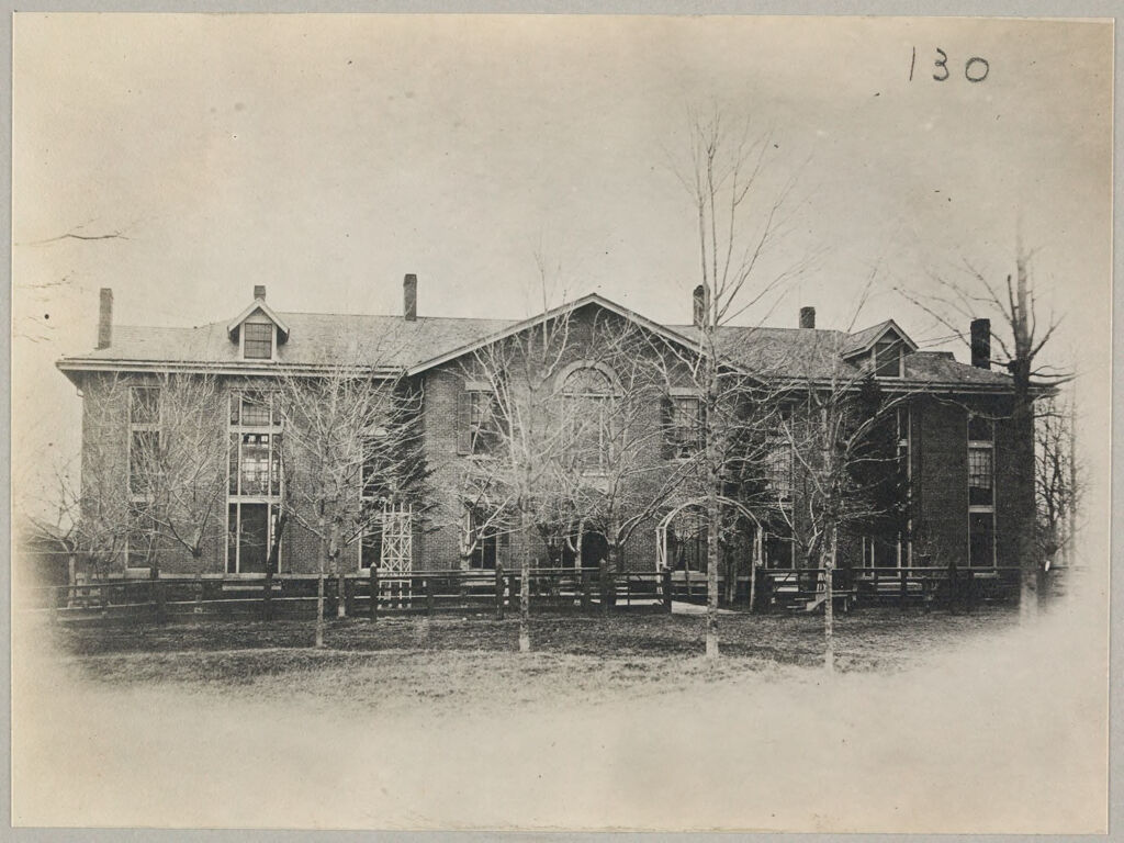 Charity, Public: United States. New York. Geneseo. Livingston County Almshouse: Almshouses Of Livingston County, N.y.: Almshouse From Old Photograph