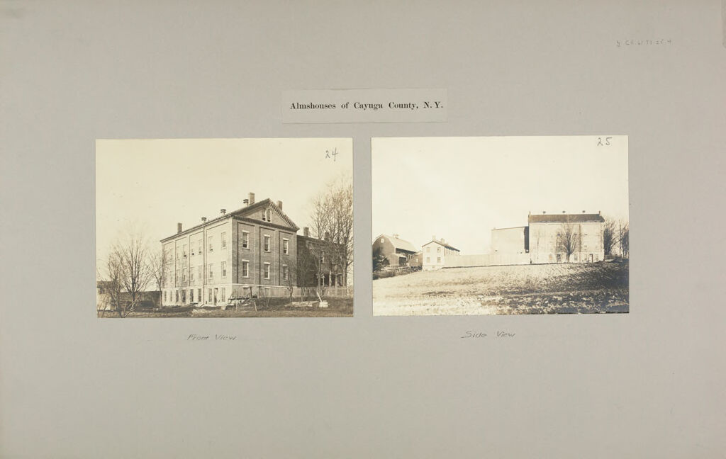 Charity, Public: United States. New York. Genoa. Cayuga County Almshouse: Almshouses Of Cayuga County, N.y.