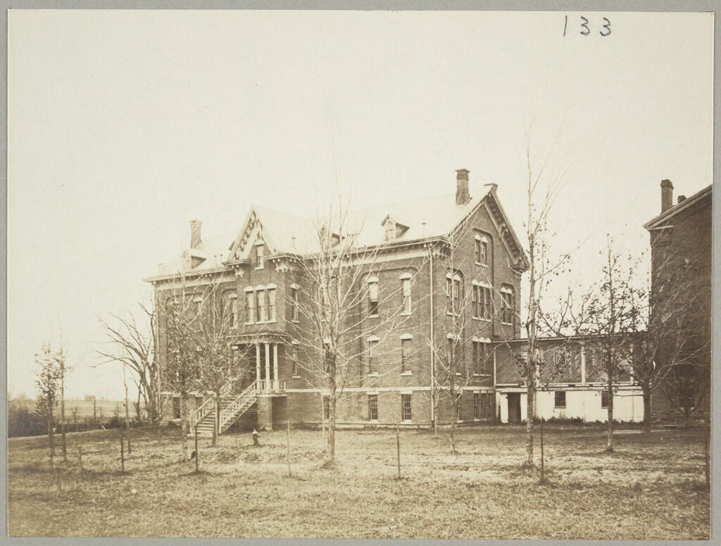 Charity, Public: United States. New York. Geneseo. Livingston County Almshouse: Almshouses Of Livingston County, N.y.: Unoccupied Building. Once Used For The Insane