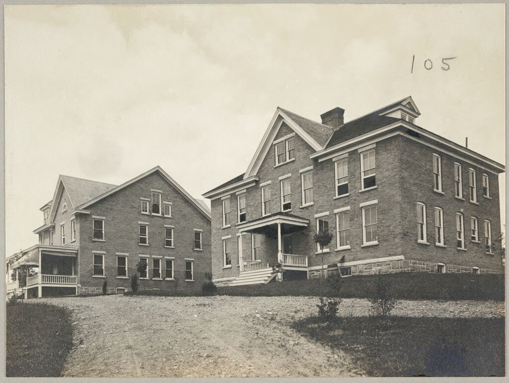 Charity, Public: United States. New York. Gloversville. Fulton County Almshouse: Almshouses Of Fulton County, N.y.: Administration Building; Women's Building