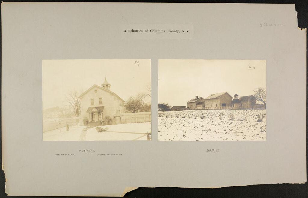 Charity, Public: United States. New York. Ghent. Columbia County Almshouse: Almshouses Of Columbia County, N.y.