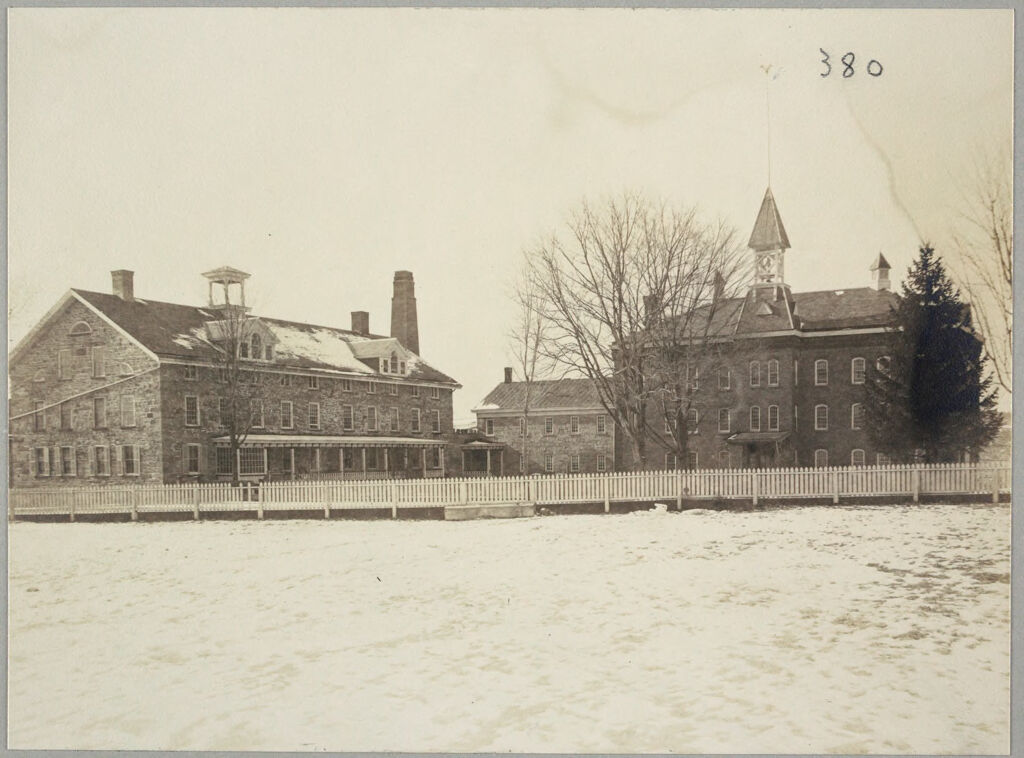 Charity, Public: United States. New York. Goshen. Orange County Almshouse: Almshouses Of Orange County, N.y.: Superintendant's And Men's Quarters; Women's Building (First Floor Used As A Hospital For Men)