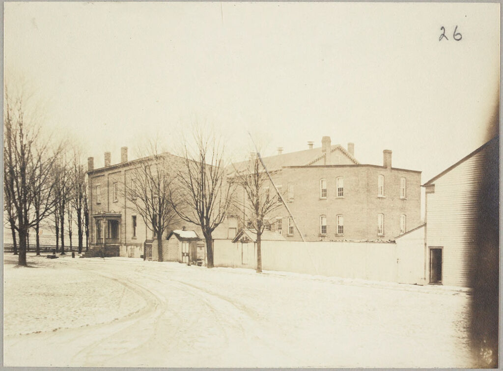 Charity, Public: United States. New York. Genoa. Cayuga County Almshouse: Almshouses Of Cayuga County, N.y.: Buildings From Rear
