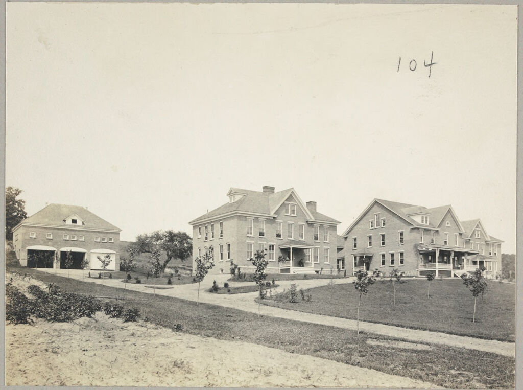 Charity, Public: United States. New York. Gloversville. Fulton County Almshouse: Almshouses Of Fulton County, N.y.: Horse-Barn; Main Buildings