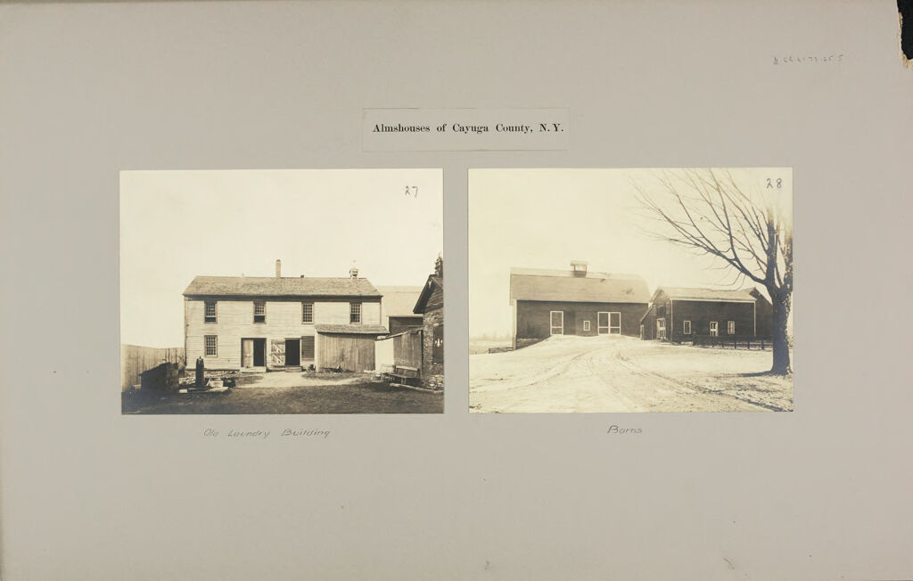 Charity, Public: United States. New York. Genoa. Cayuga County Almshouse: Almshouses Of Cayuga County, N.y.