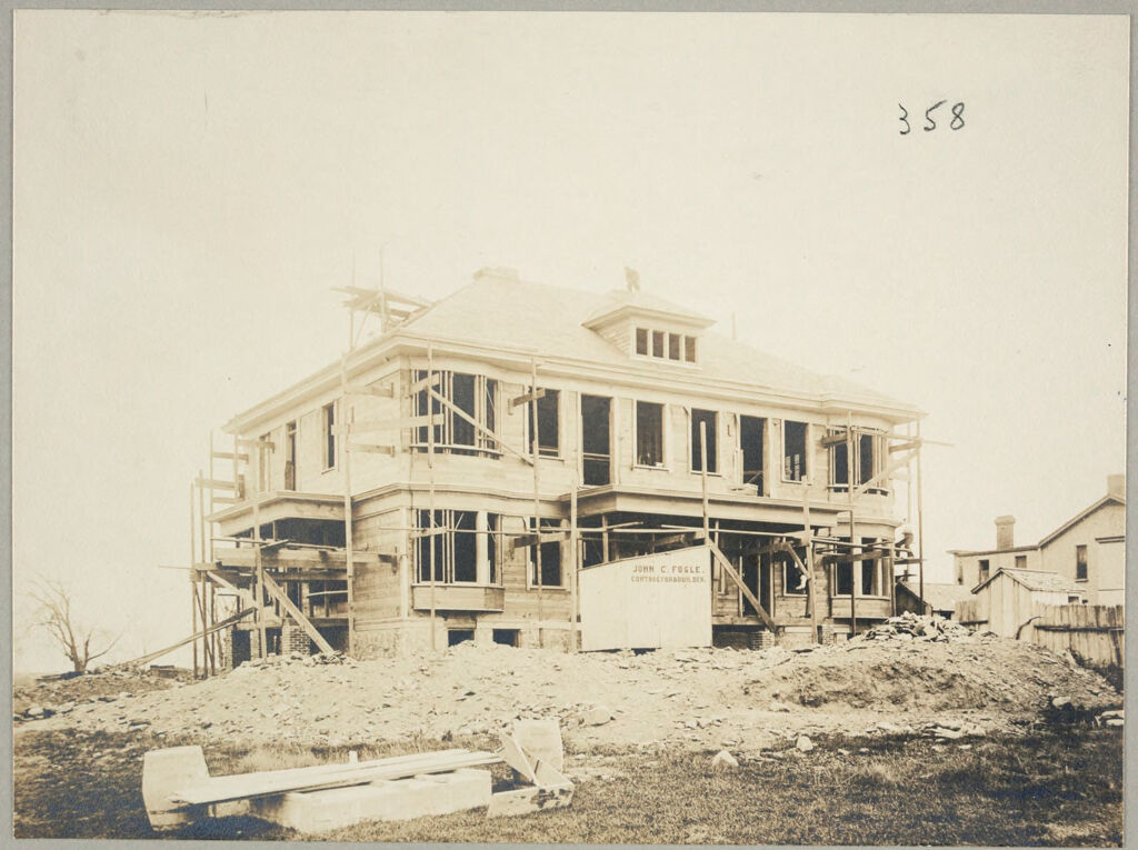 Charity, Public: United States. New York. Lockport. Niagara County Almshouse: Almshouses Of Niagara County, N.y.: Hospital In Course Of Construction