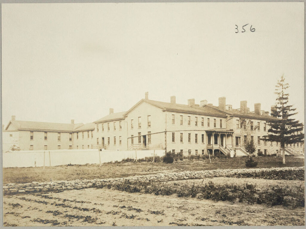 Charity, Public: United States. New York. Lockport. Niagara County Almshouse: Almshouses Of Niagara County, N.y.: Front And Side View