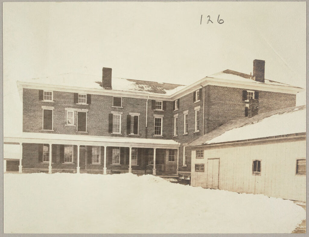 Charity, Public: United States. New York. Lowville. Lewis County Almshouse: Almshouses Of Lewis County, N.y.: Rear Of Administration And Women's Building