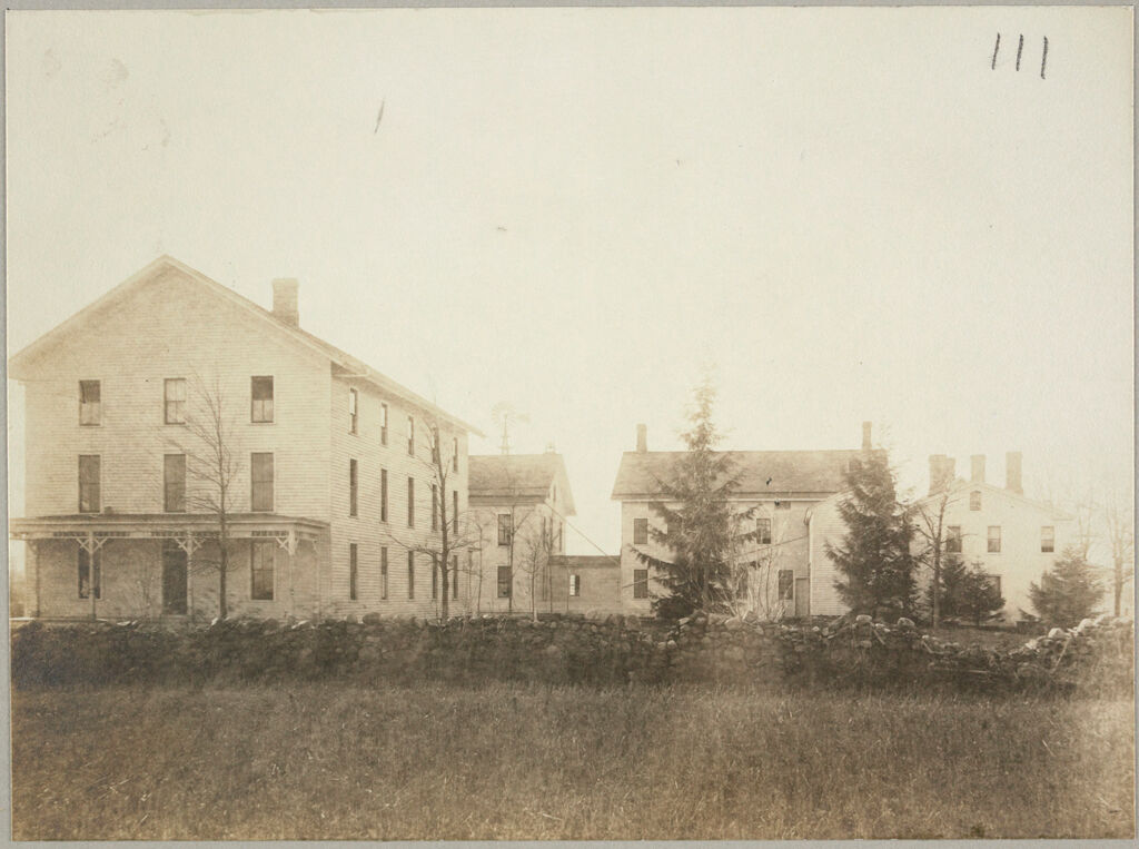 Charity, Public: United States. New York. Linden. Genesee County Almshouse: Almshouses Of Genesee County, N.y.: Side View Of Residence Buildings