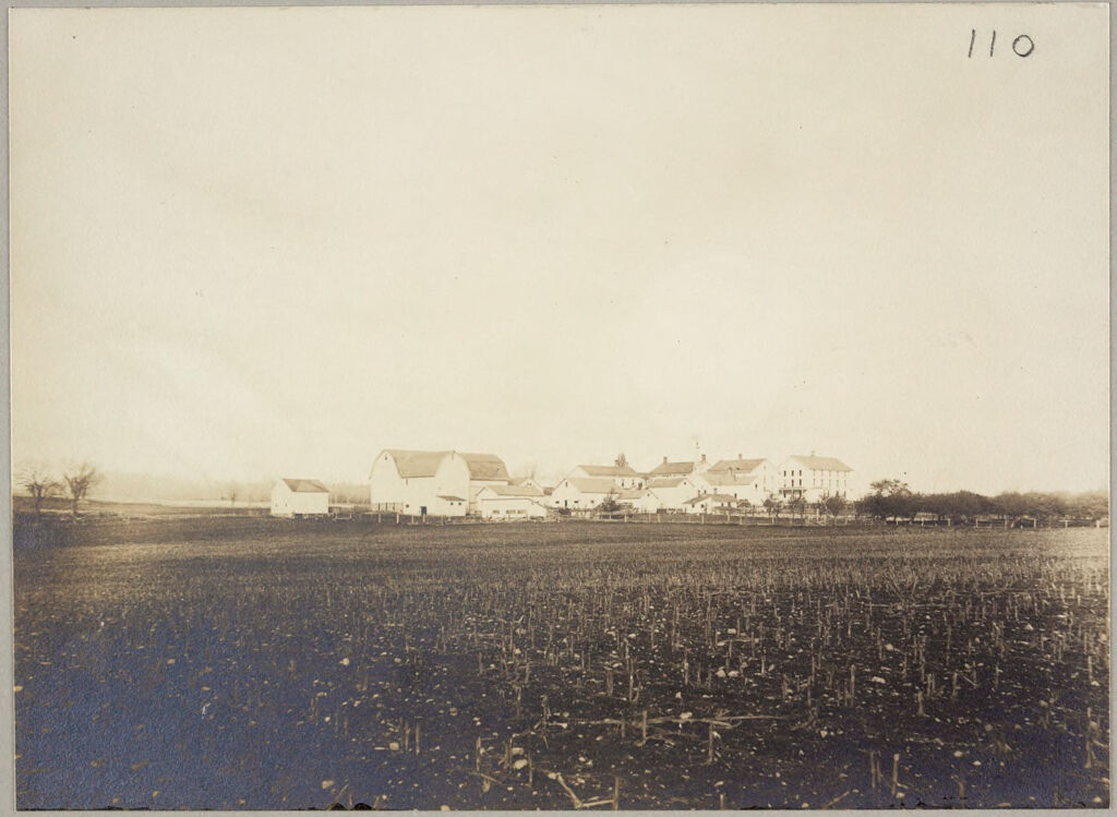 Charity, Public: United States. New York. Linden. Genesee County Almshouse: Almshouses Of Genesee County, N.y.: Panorama From Rear