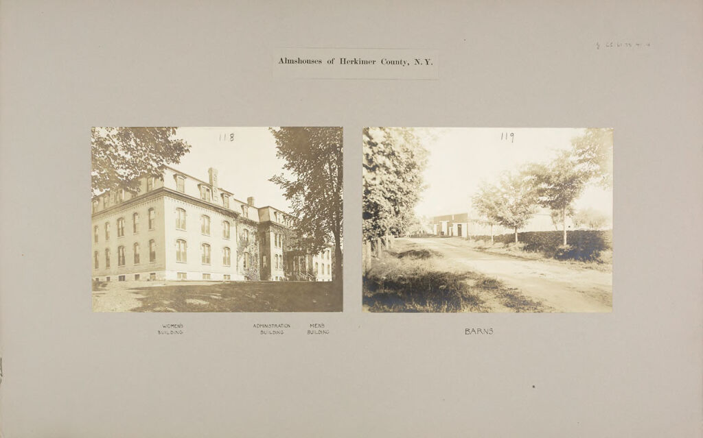 Charity, Public: United States. New York. Middleville. Herkimer County Almshouse: Almshouses Of Herkimer County, N.y.