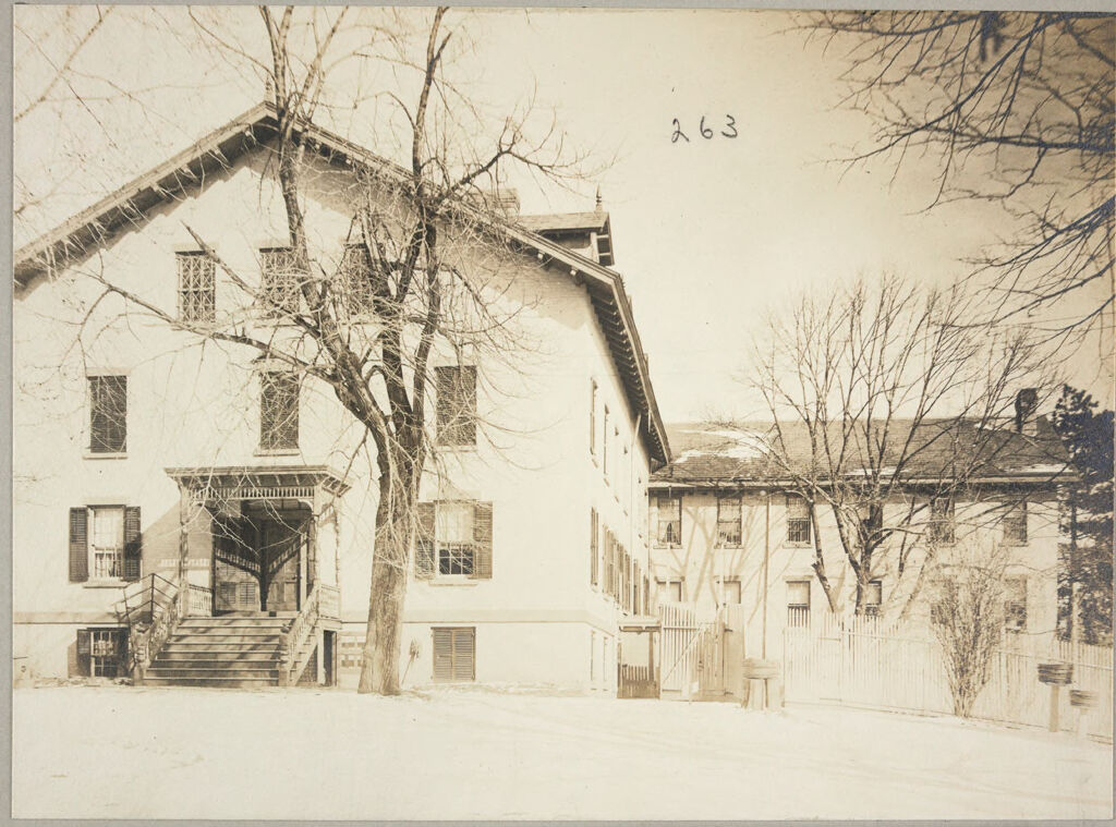 Charity, Public: United States. New York. Newburgh. City Almshouse: Almshouses Of Newburgh City, N.y.: Old Administration Building (Women's Quarters On Upper Floor)