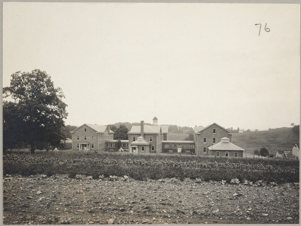 Charity, Public: United States. New York. Oak Summit. Dutchess County Almshouse: Almshouses Of Dutchess County, N.y.: Rear Of Buildings