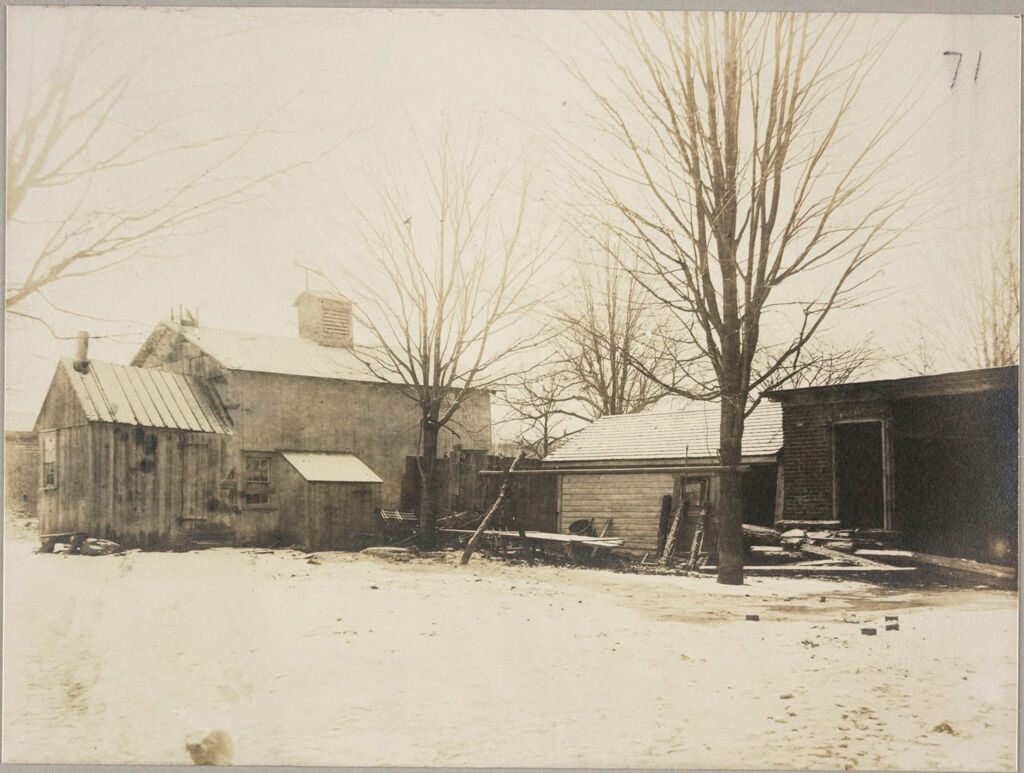 Charity, Public: United States. New York. Oak Summit. Dutchess County Almshouse: Almshouses Of Dutchess County, N.y.: Old Almshouse: Outbuildings In Rear
