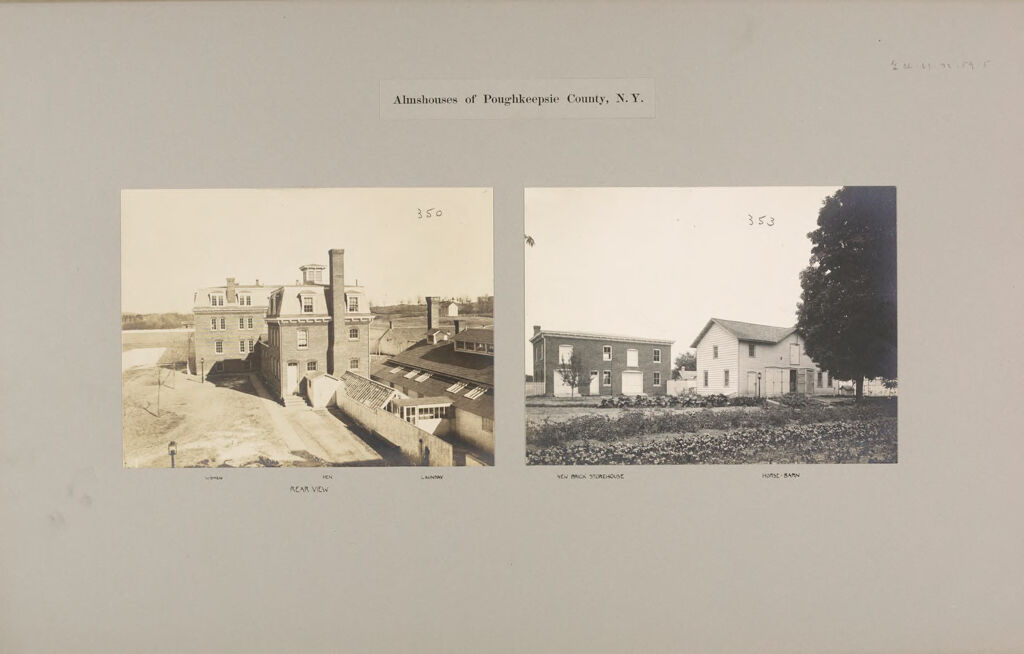 Charity, Public: United States. New York. Poughkeepsie. County Almshouse: Almshouses Of Poughkeepsie County, N.y.