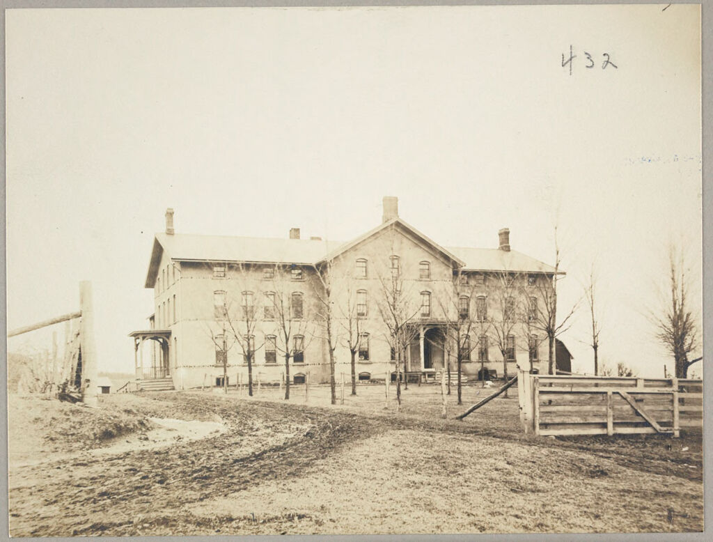Charity, Public: United States. New York. Penn Yan: Yates County Almshouse: Almshouses Of Yates County, N.y.: Front Of Main Building