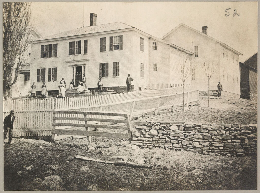 Charity, Public: United States. New York. Preston. Chenango County Almshouse: Almshouses Of Chenango County, N.y.: Old Almshouse: Insane Department From Old Photograph